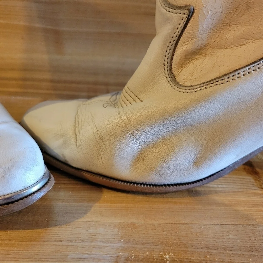 Dingo Vintage 80's ivory boot womens size 6.5 - Picture 12 of 16